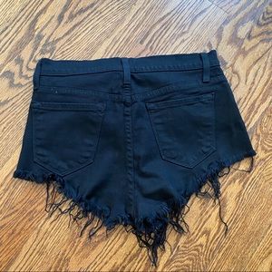 Black High Waisted Kancan Shorts